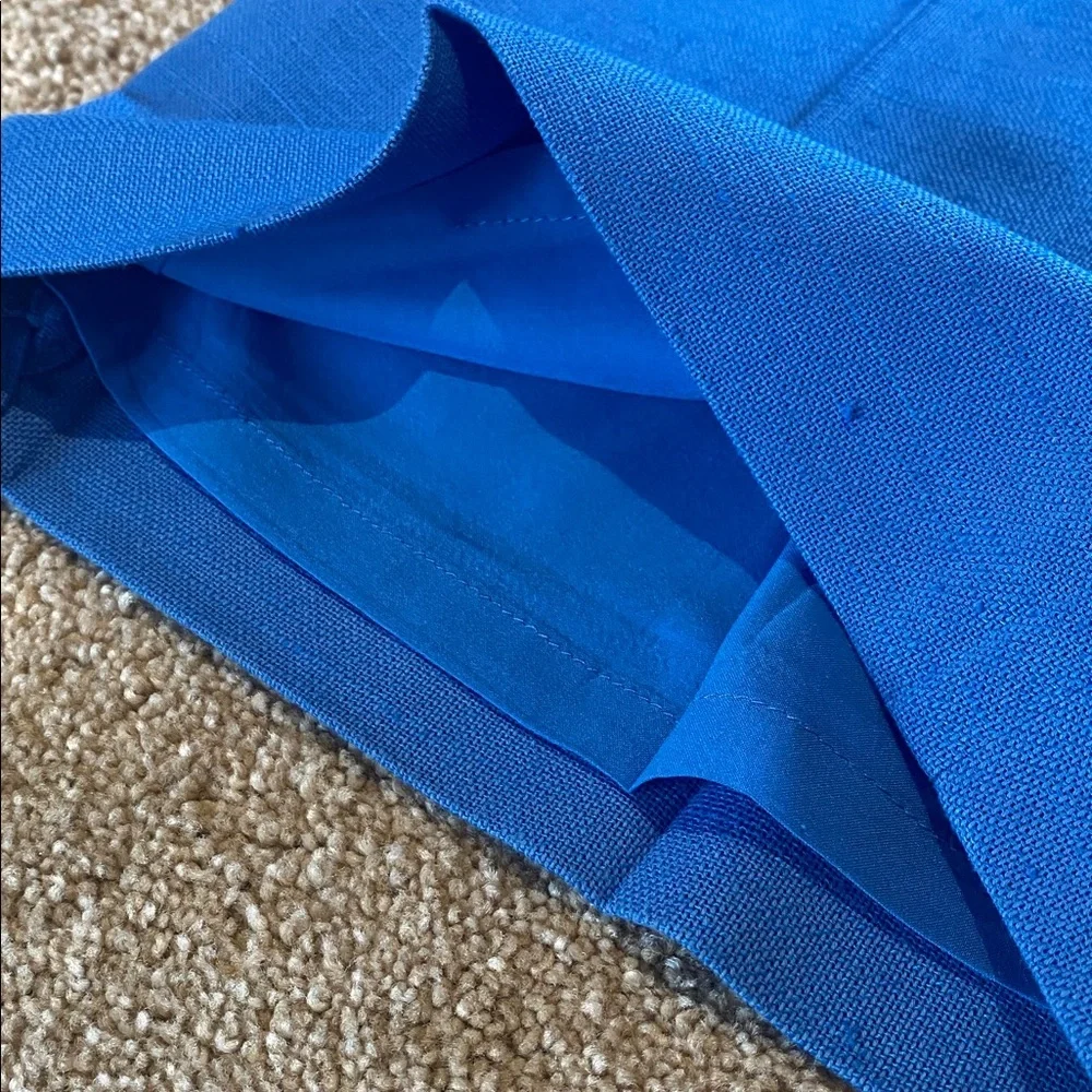 Veronica Beard Dova Azure Blue Wide-Leg Pants Size 10 - Picture 6 of 16